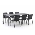 Forza Narni/Sora 220 cm Gartenmöbel-Set 7-teilig stapelbar