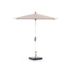 Glatz Alu-Twist Sonnenschirm 240x240 cm - Taupe - Polyester (151) - Handkurbel (inkl. Shadowline Schirmständer 50 kg)