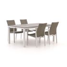 Manifesto Villongo/Fidenza 183 cm Gartenmöbel-Set 5-teilig stapelbar
