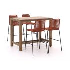 Manifesto Mussa/ROUGH-X 135 cm Gartenbar-Set 5-teilig stapelbar