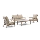 Tierra Outdoor Musone/Flip-Up Sessel-Sofa Lounge-Set 4-teilig 4-Sitzer verstellbar