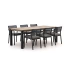 Bellagio Rumo/ROUGH-S 220 cm Gartenmöbel-Set 7-teilig Stapelbar