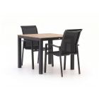 Forza Centallo/Fidenza 90 cm Gartenmöbel-Set 3-teilig stapelbar