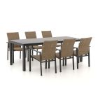 Manifesto Villongo/Menzano 220 cm Gartenmöbel-Set 7-teilig stapelbar