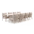 SUNS Sato/Palermo 280 cm Low Dining Gartenmöbel-Set 9-teilig