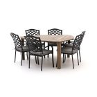 Hartman Berkeley/Triangular 170 cm Gartenmöbel-Set 7-teilig