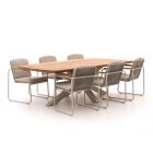 Bellagio Sordio/Induno Dänisch oval 240cm Gartenmöbel-Set 7-Teilig Stapelbar