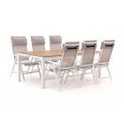 Bellagio Avenza/Fidenza 220 cm Gartenmöbel-Set 7-teilig verstellbar