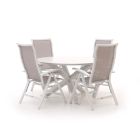 Bellagio Lugo/Lodola ø 130 cm Gartenmöbel-Set 5-teilig verstellbar