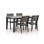 Bellagio Fidenza 160 cm Gartenmöbel-Set 5-Teilig Stapelbar