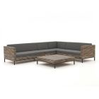 ROUGH-D Ecklounge-Set 5-teilig 6-Sitzer