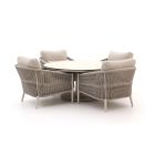 Bellagio Mineo/La Fonte ø150cm Low Dining Gartenmöbel-Set 5-teilig