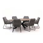 Intenso Isorella/ROUGH-Y Ellips 240 cm Gartenmöbel-Set 7-teilig