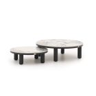 Bellagio Sarsina Lounge Gartentisch-Set ø 85 cm(h:27 cm)/ø 65 cm (h:21 cm)