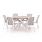 Forza Altea/ROUGH-Y ø 150 cm Gartenmöbel-Set 7-teilig stapelbar