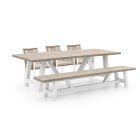 Manifesto Rivola/Bresimo 260 cm Gartenmöbel-Set mit Bank 5-teilig