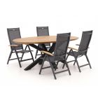 Hartman Troy/Stephanie 200cm dining tuinset 5-delig verstelbaar