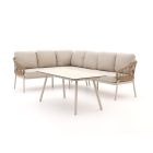 Bellagio Pinerolo Gartentisch Lounge-Set 3-teilig links