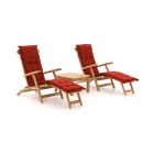 Sunyard Country/Wales 60 cm Deckchair-Set-3-teilig