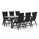 Bellagio Lugo/Fidenza 220 cm Gartenmöbel-Set 7-teilig verstellbar