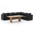 Forza Barolo/ROUGH-L Gartentisch Lounge-Set 7-teilig