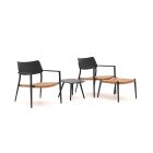 Bellagio Cino Lounge Balkonmöbel-Set 4-teilig Stapelbar