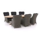 Intenso Milano/ROUGH-Y Ellips 280 cm Dining-Lounge Gartenmöbel-Set 7-teilig