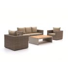 Intenso Carpino/Ummari Sessel-Sofa Lounge-Set 4-teilig
