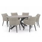 Manifesto Matese/Fidenza oval 180 cm Gartenmöbel-Set 7-teilig
