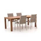 Bellagio Albinea/Oxford 200 cm Gartenmöbel-Set 5-teilig stapelbar