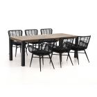 Intenso Asti/ROUGH-S 220 cm Gartenmöbel-Set 7-teilig