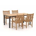 Sunyard Wales/Linosa 180 cm Gartenmöbel-Set 5-teilig