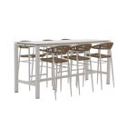 Manifesto Belpasso/Trecenta 225 cm Gartenbar-Set 7-teilig stapelbar