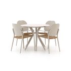 Manifesto Talvullia/Sora ø 90 cm Gartenmöbel-Set 5-teilig stapelbar