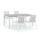 R&S Design Altea/Fidenza 183 cm Gartenmöbel-Set 5-teilig stapelbar