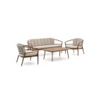 Bellagio Brasimone Sessel-Sofa Lounge-Set 4-teilig