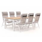 Bellagio Avenza/Linosa 240 cm Gartenmöbel-Set 7-teilig verstellbar