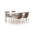 Bellagio Caronia/Sestino 160 cm Gartenmöbel-Set 5-teilig stapelbar