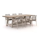 Bellagio Pizzoli/Bresimo 260 cm Gartenmöbel-Set 7-teilig stapelbar