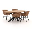 Hartman Delphine/Stephanie 200 cm Gartenmöbel-Set 5-teilig