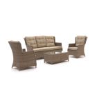 Intenso Milano Sessel-Sofa Lounge-Set 5-Sitzer 4-teilig
