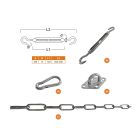 Shadow Comfort Befestigungsset für Sonnensegel Dreieck