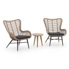 Intenso Rovello/ROUGH-K 40 cm Balkonmöbel-Set Lounge 3-teilig