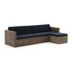 ROUGH-C Chaiselongue Lounge-Set 3-teilig
