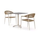 Manifesto Belpasso/Lisio 70 cm Gartenmöbel-Set 3-teilig stapelbar