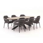 Bellagio Cupello/ROUGH-Y Ellipse 240 cm Gartenmöbel-Set 7-teilig