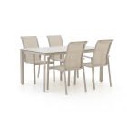 Forza Centallo/Sestino 160 cm Gartenmöbel-Set 5-teilig stapelbar