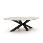 Bellagio Induno Ellips Low Dining Gartentisch 240x120 cm