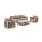 Bellagio Cadora Sessel-Sofa Lounge-Set 5-teilig 5-Sitzer