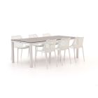 Forza Ripi/Fidenza 220 cm Gartenmöbel-Set 7-teilig stapelbar